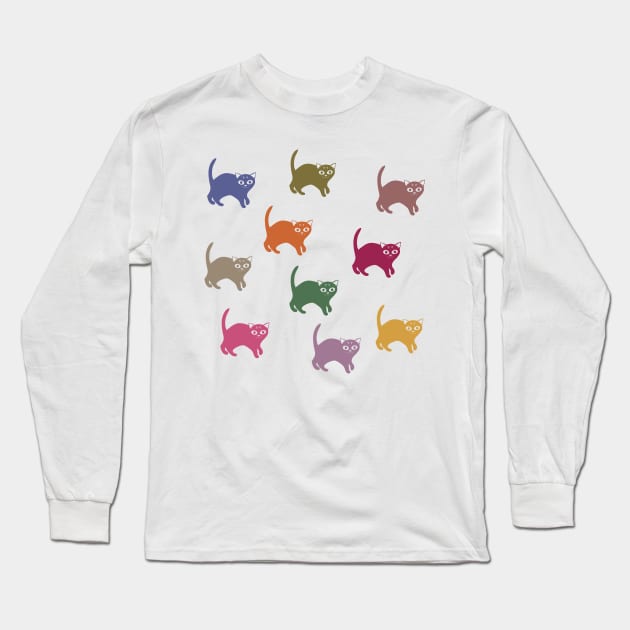 Colorful kittens Long Sleeve T-Shirt by Hayh0